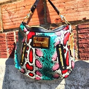 Betseyville snake skin shoulder bag